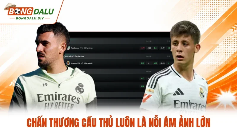Chấn thương cầu thủ luôn là nỗi ám ảnh lớn