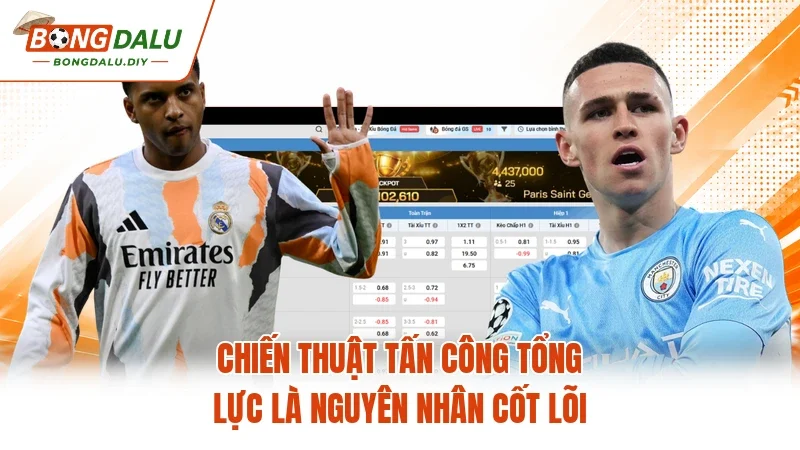 Chiến thuật tấn công tổng lực là nguyên nhân cốt lõi