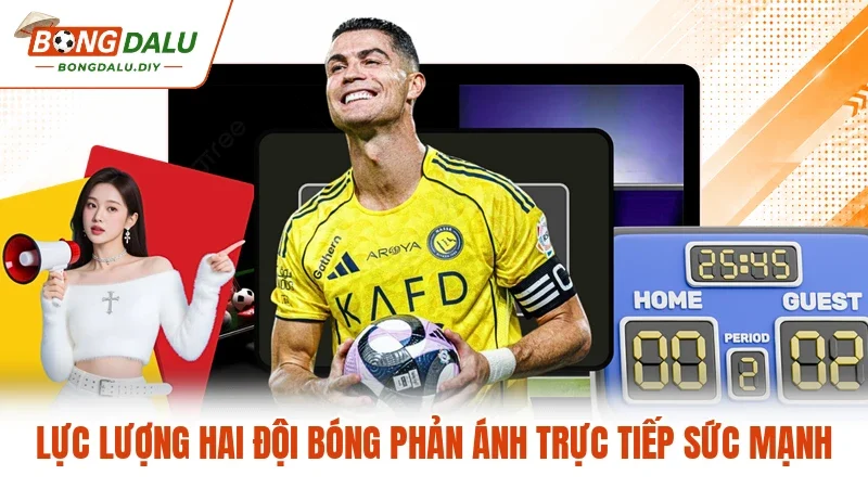 Lực lượng hai đội bóng phản ánh trực tiếp sức mạnh